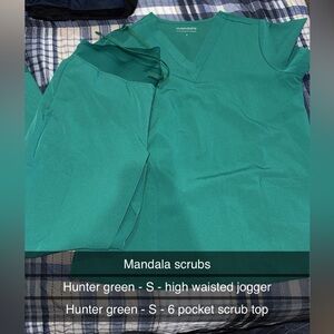 Mandala scrub set joggers and top